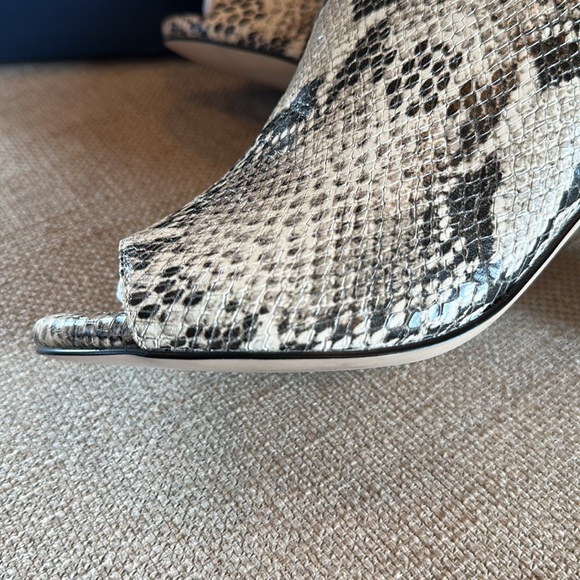 Electra Snake Peep Toe Booties  Rocco’s Snake Print Size 9 - Picture 6 of 8